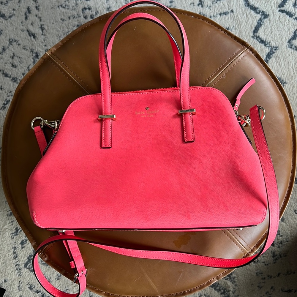 Kate Spade cedar street Maise dome satchel. Color: WATERMELON